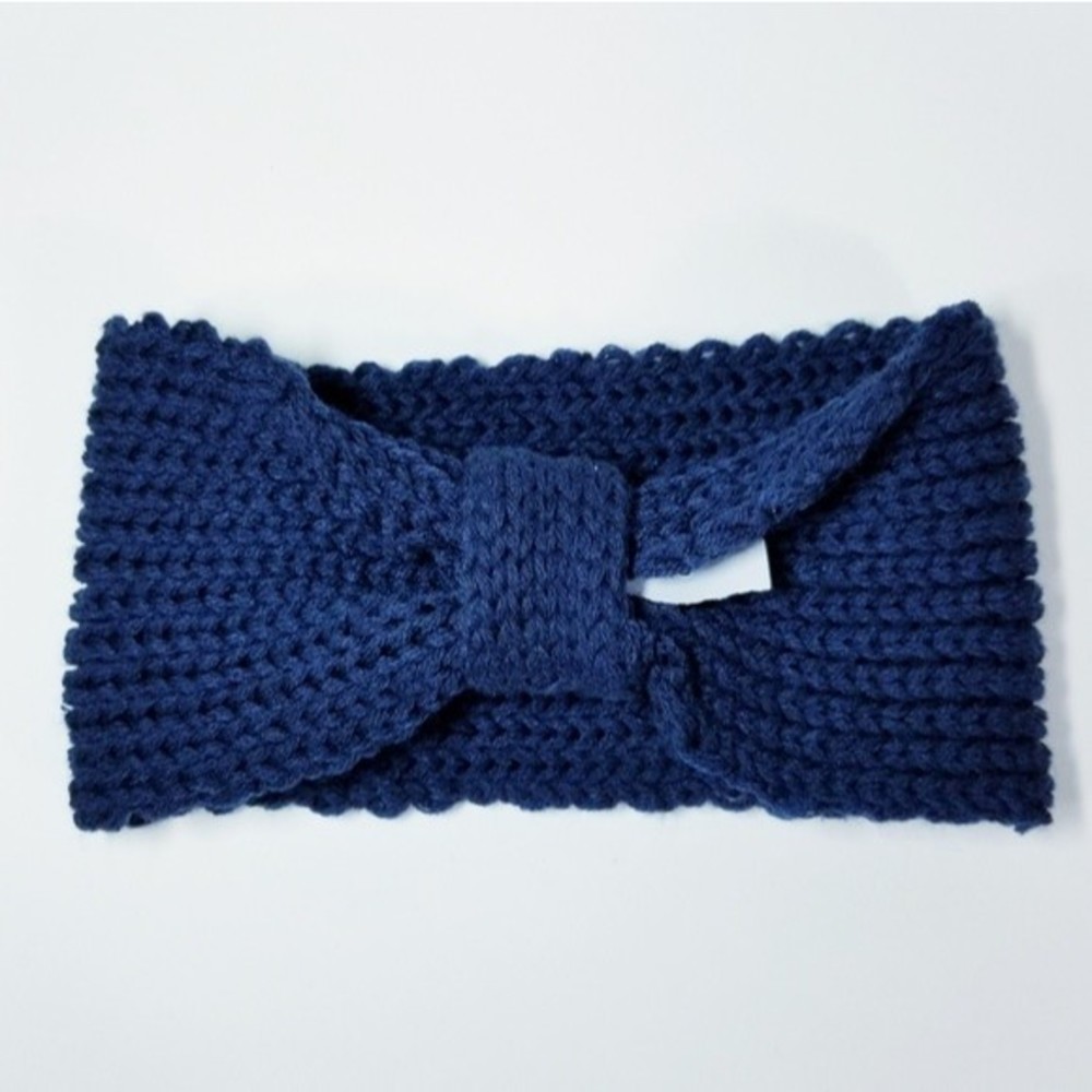 Knitted ear warmer headband Navy Blue 💲3 for $20